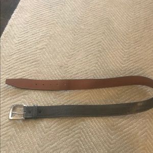 Grey leather Belt